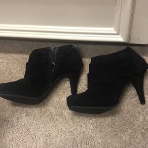 Black women ankle boots